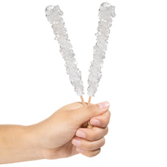 Candy Envy White Rock Candy Stick, original flavor, sweet centerpiece for celebrations.
