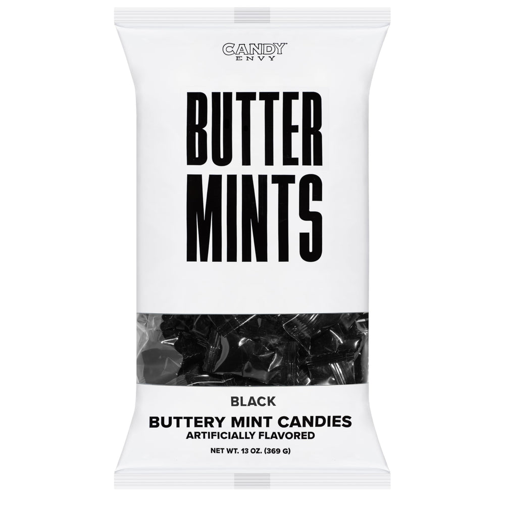 Candy Envy wrapped mints gift-ready packaging in a box or basket