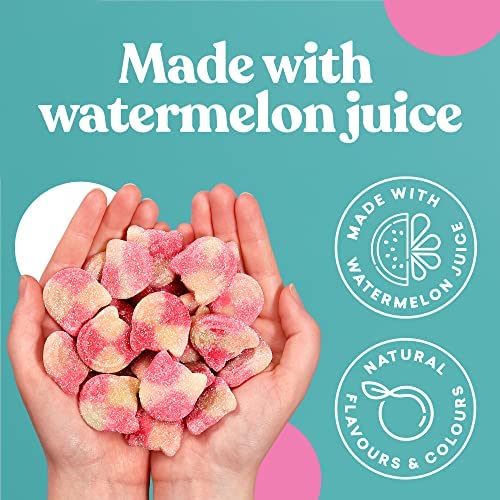 Candy Kittens Sour Watermelon two-pack bag display, ideal for gifting or party snacking.