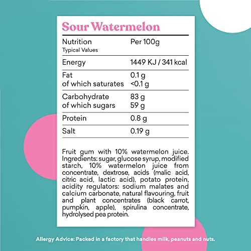 Candy Kittens Sour Watermelon gummies on hand, easy to portion and share.