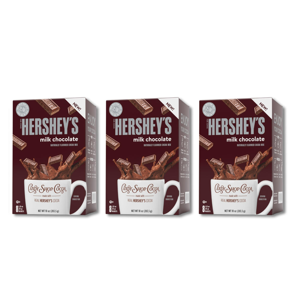 Candy Shop Cocoa package front highlighting rich flavor for cozy mornings.