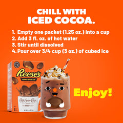 Candy Shop Cocoa with real milk dissolves to create a smooth cocoa drink