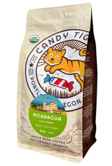 Candy Tiger Whole Bean Coffee with fresh aroma ready to grind