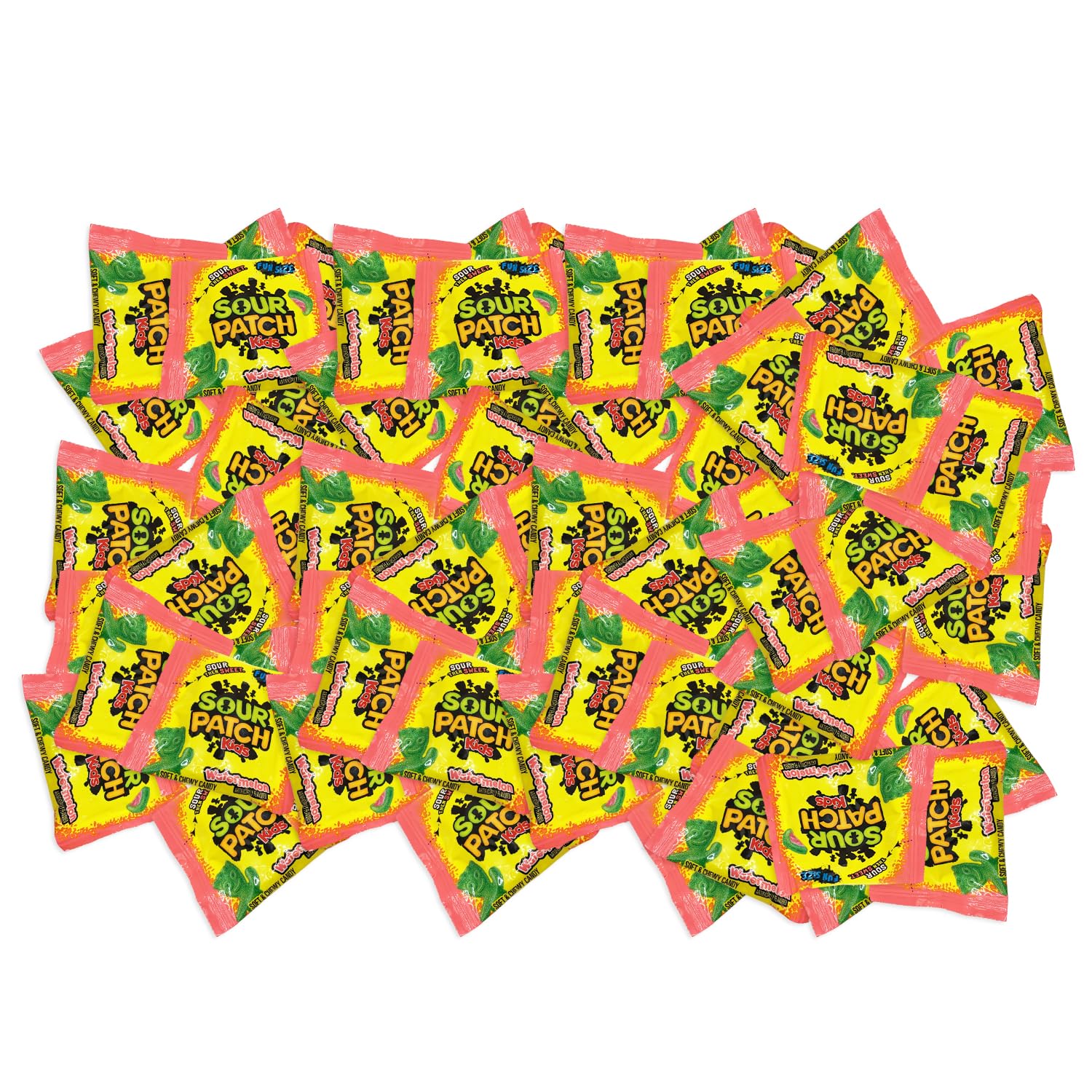 CandyKrave SourPatch Kids Watermelon Pack front view for party-ready snacking.