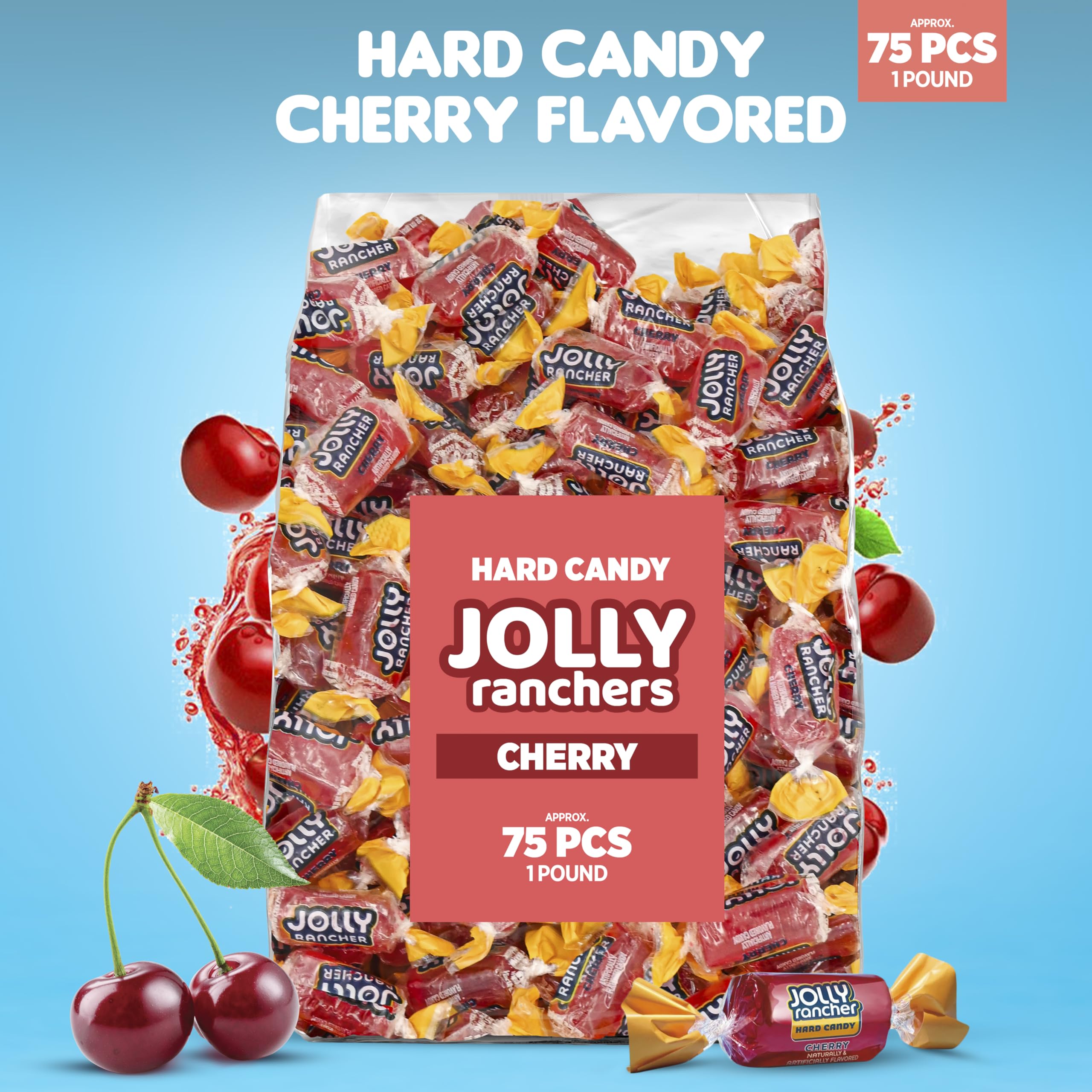 Candylish Cherry Jolly Ranchers party favors brighten dessert tables with tangy-sweet flavor.