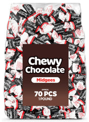 Candylish Chewy Chocolate Midgees bulk bag for party favors and shared snacking