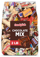 Candylish chocolate candy mix 2lb bulk bag, ideal for parties and sharing
