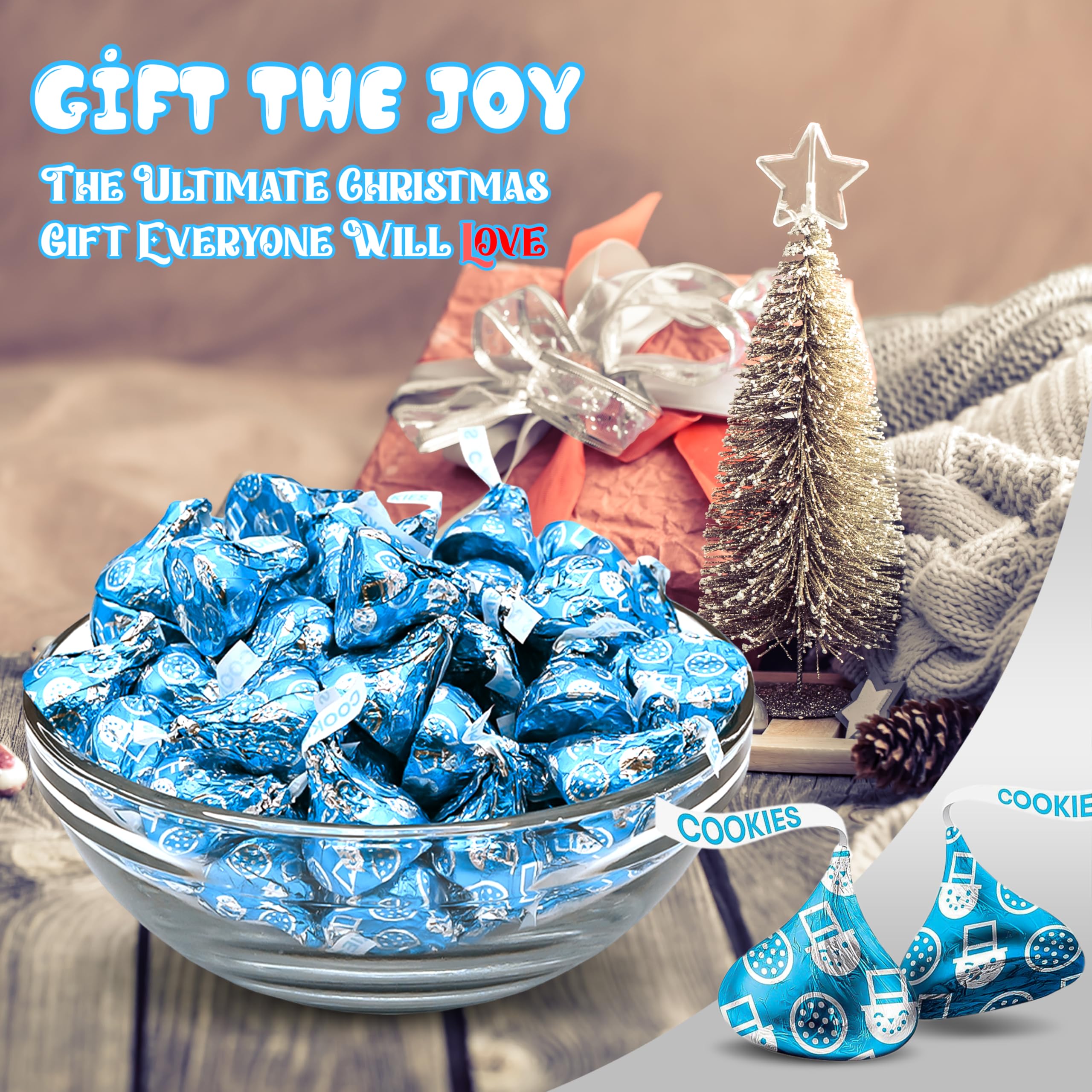 Candylish Cookies-n-Cream Snowman candies arranged as party favors for holidays.