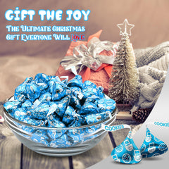 Candylish Cookies-n-Cream Snowman candies arranged as party favors for holidays.