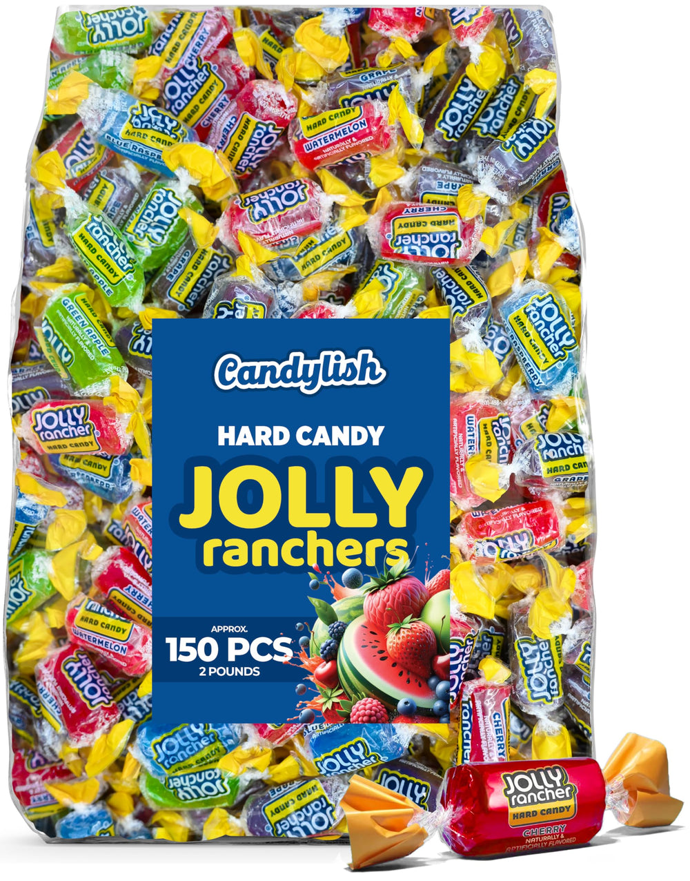 Candylish Jolly Ranchers Assorted bulk 2lb bag for parties and sharing