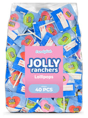 Candylish Jolly Ranchers heart lollipops in a 40-count bag for bulk party favors