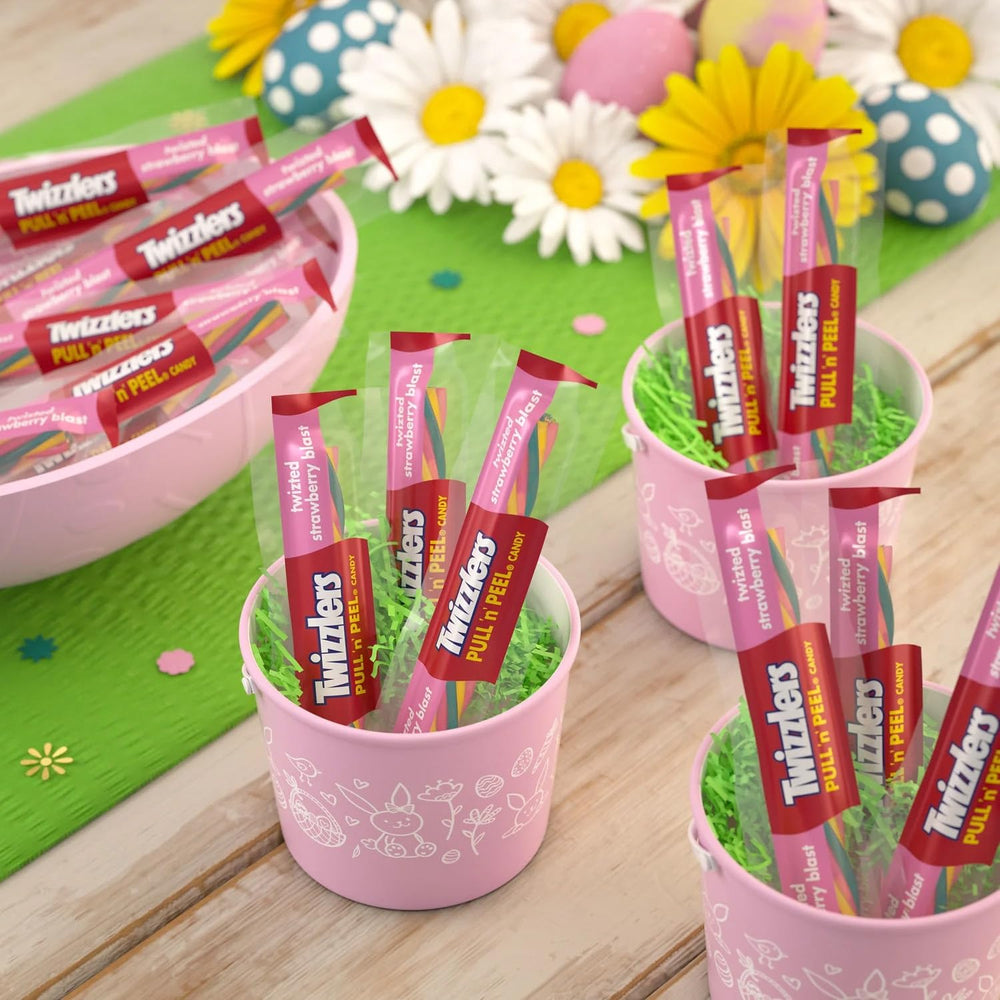 Candylish Strawberry Blast licorice easter-basket option with color and flavor.