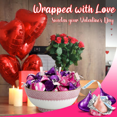Candylish Valentine's Mix strawberry ice cream flavors in vibrant foil, perfect for parties.