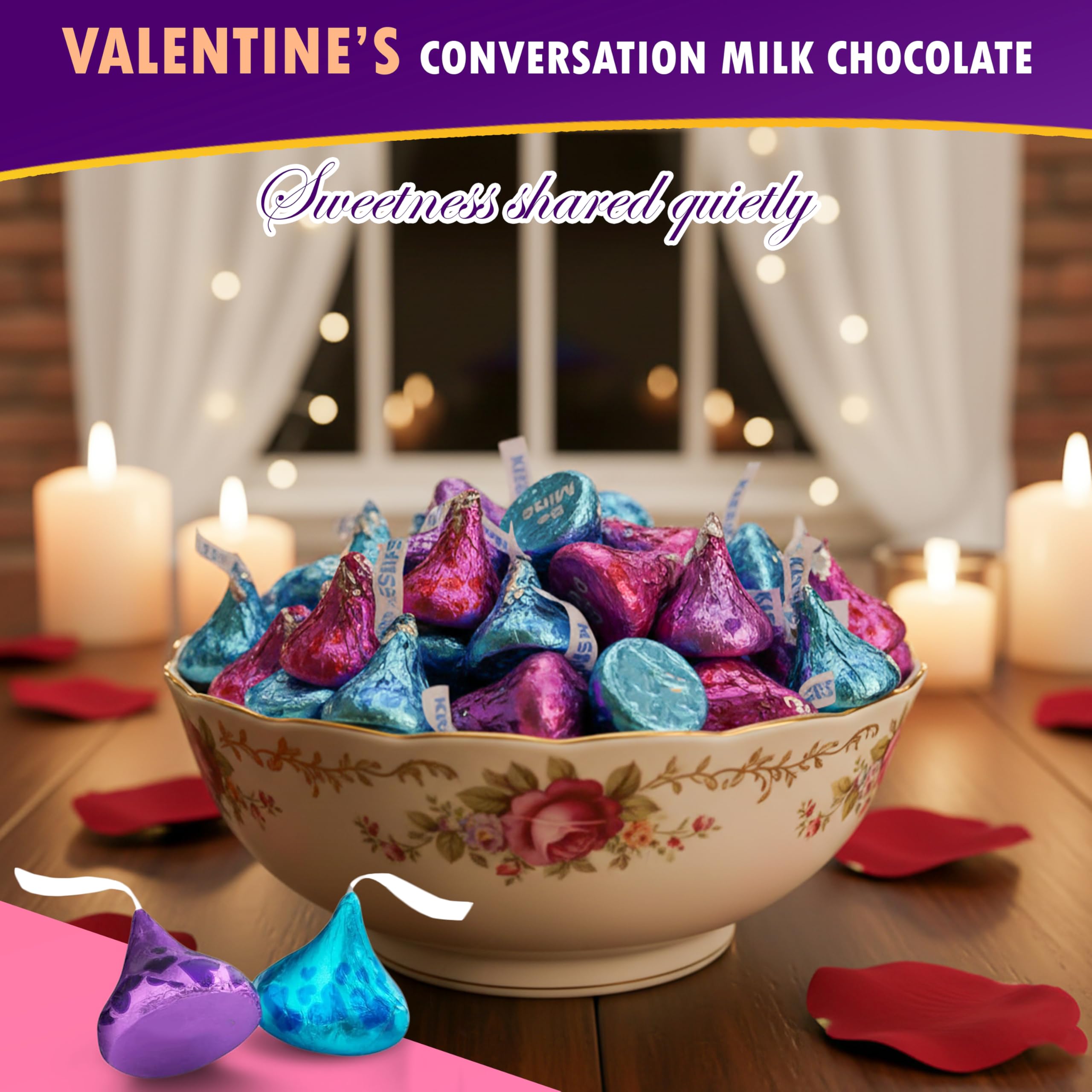 Candylish valentines-party-table-display colorful treats for celebrations