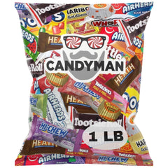 Candyman 1lb candy bundle variety with mini chocolates for sharing at parties