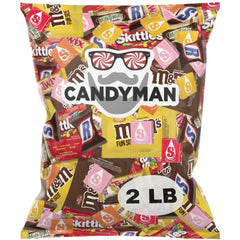 CANDYMAN bulk assorted candy 2lb bag for easy sharing and quick restocks.