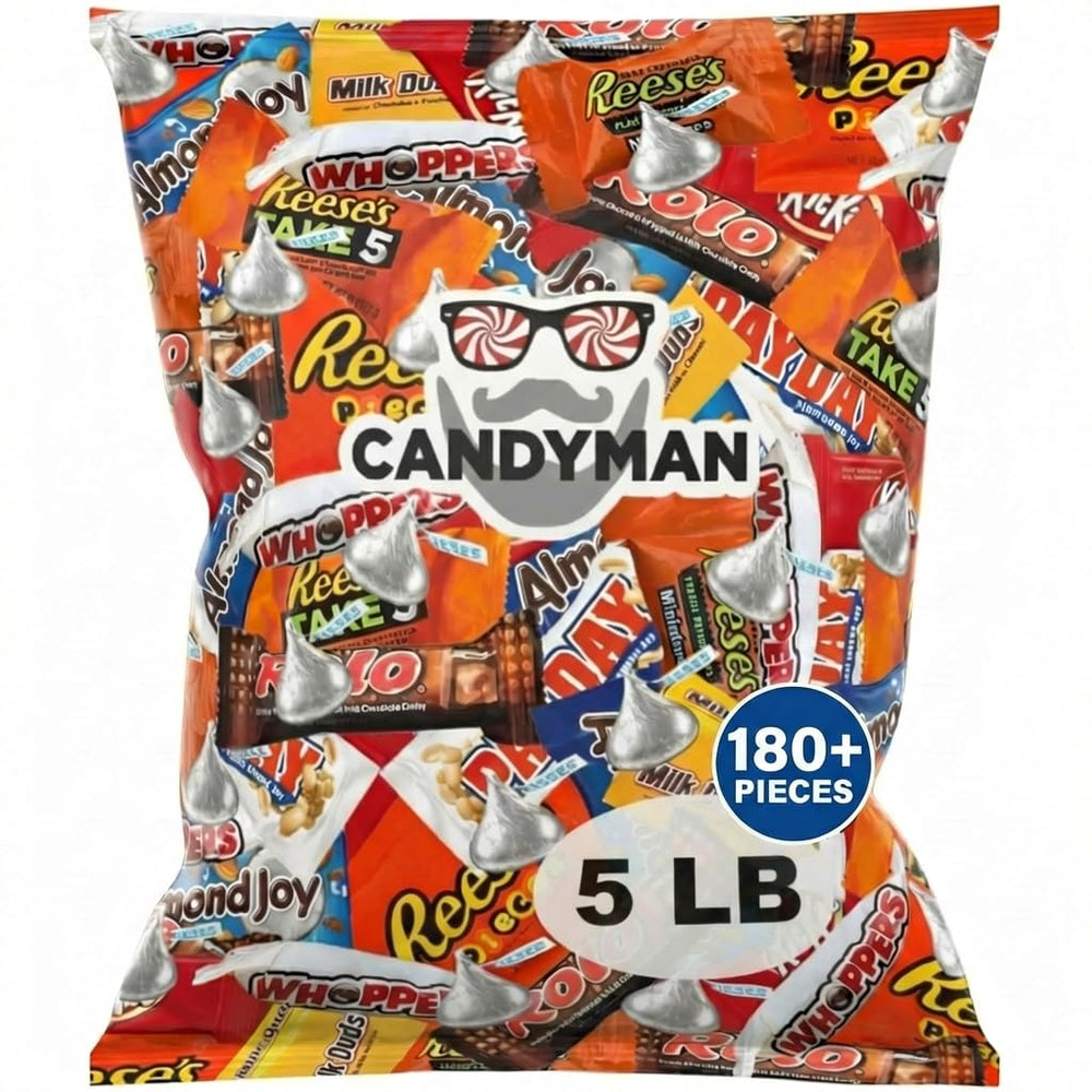 Candyman bulk chocolate variety pack, ideal for parties and on-the-go snacking.