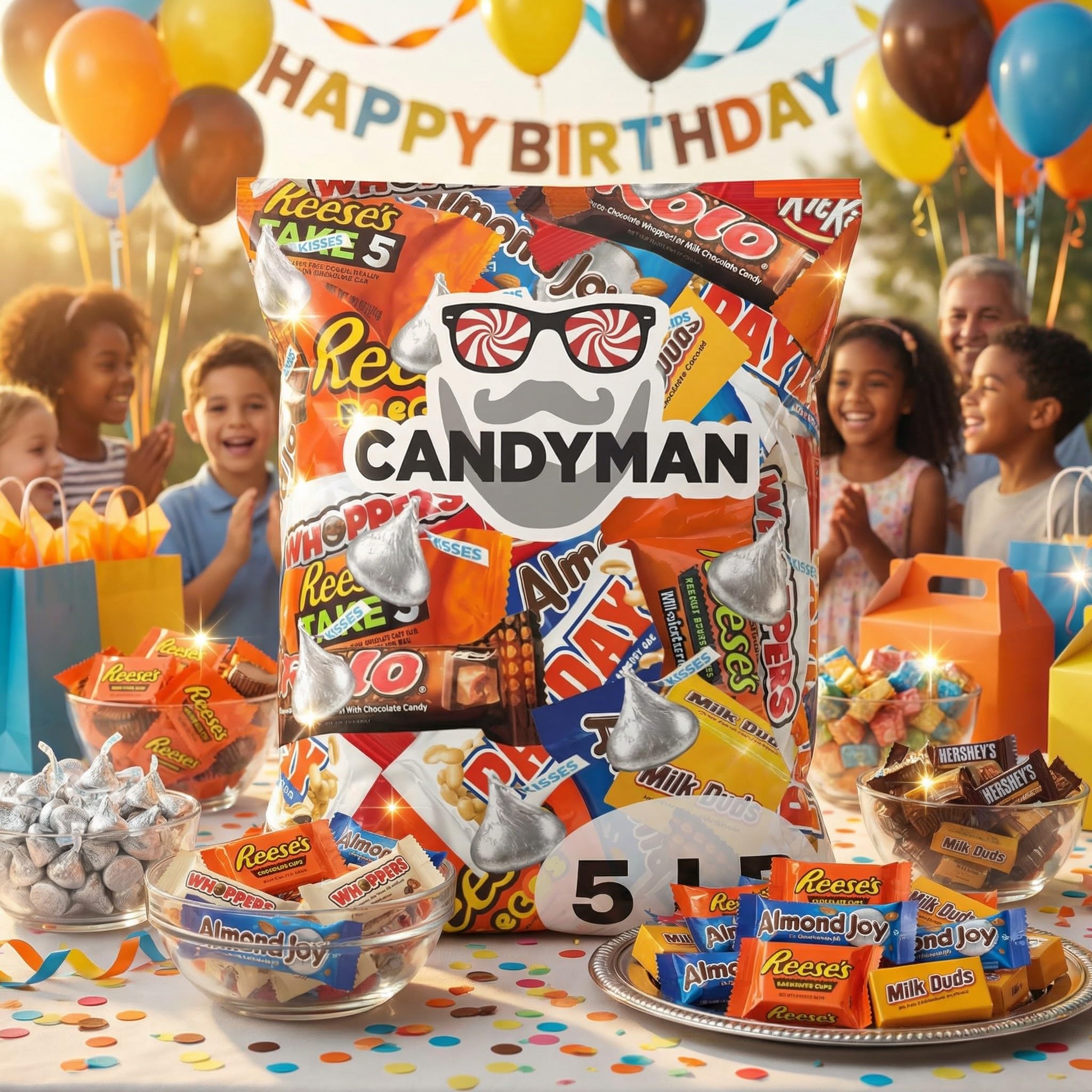 Candyman individually wrapped candies pack, convenient for sharing at gatherings.