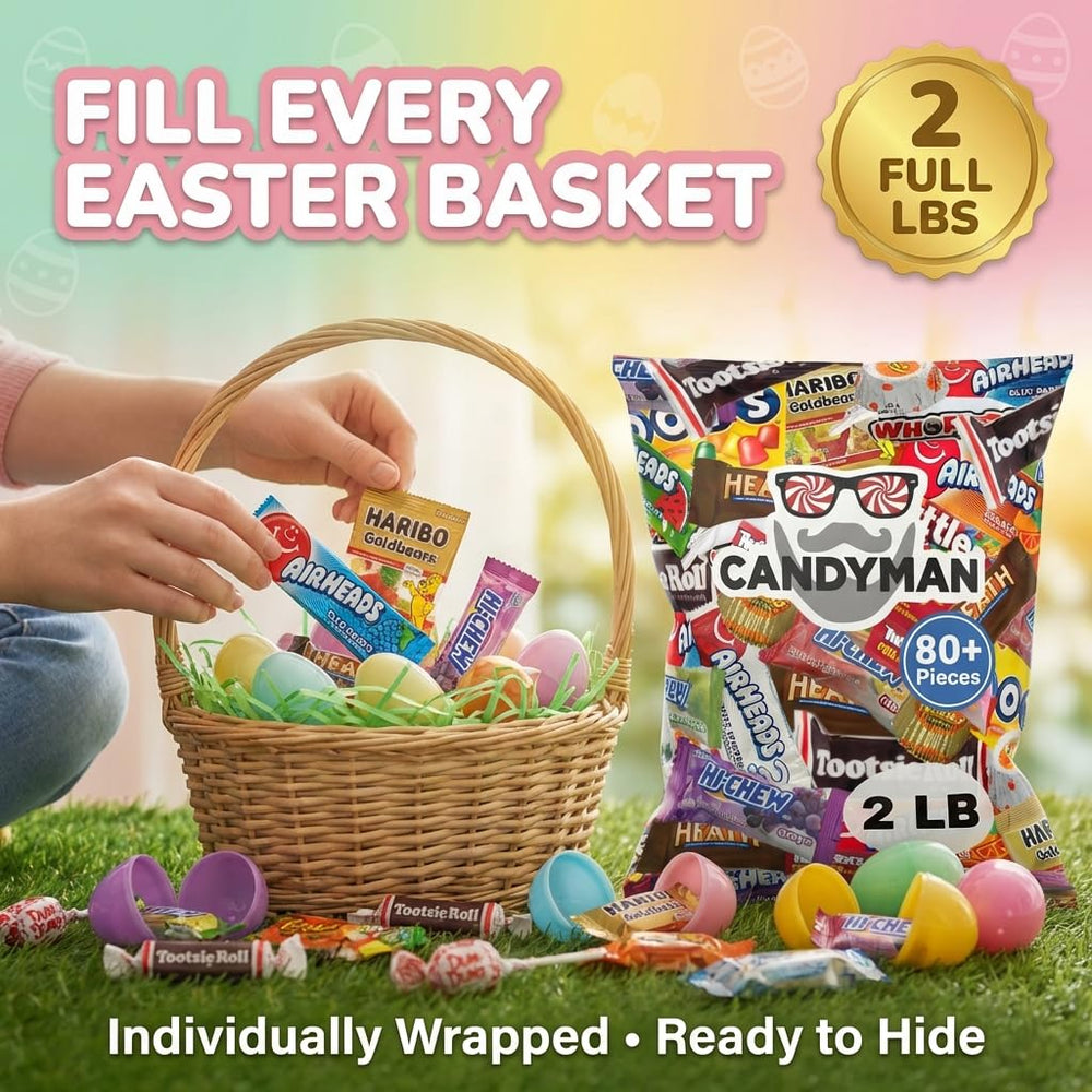 Candyman mini chocolate treats – bite-sized goodness for snacking and sharing at events.