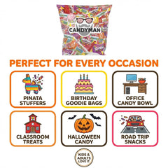 Candyman Pinata Stuffer Candies—perfect for festive pinatas and celebrations.