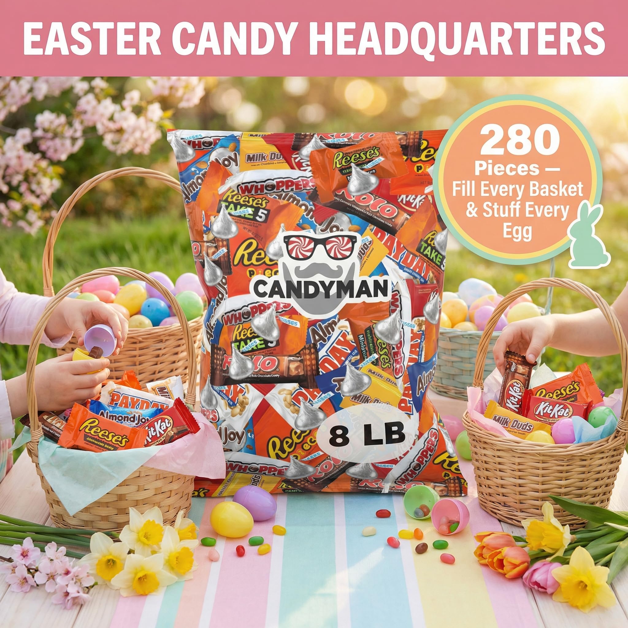 CANDYMAN weather-aware shipping with ice packs to prevent melting.