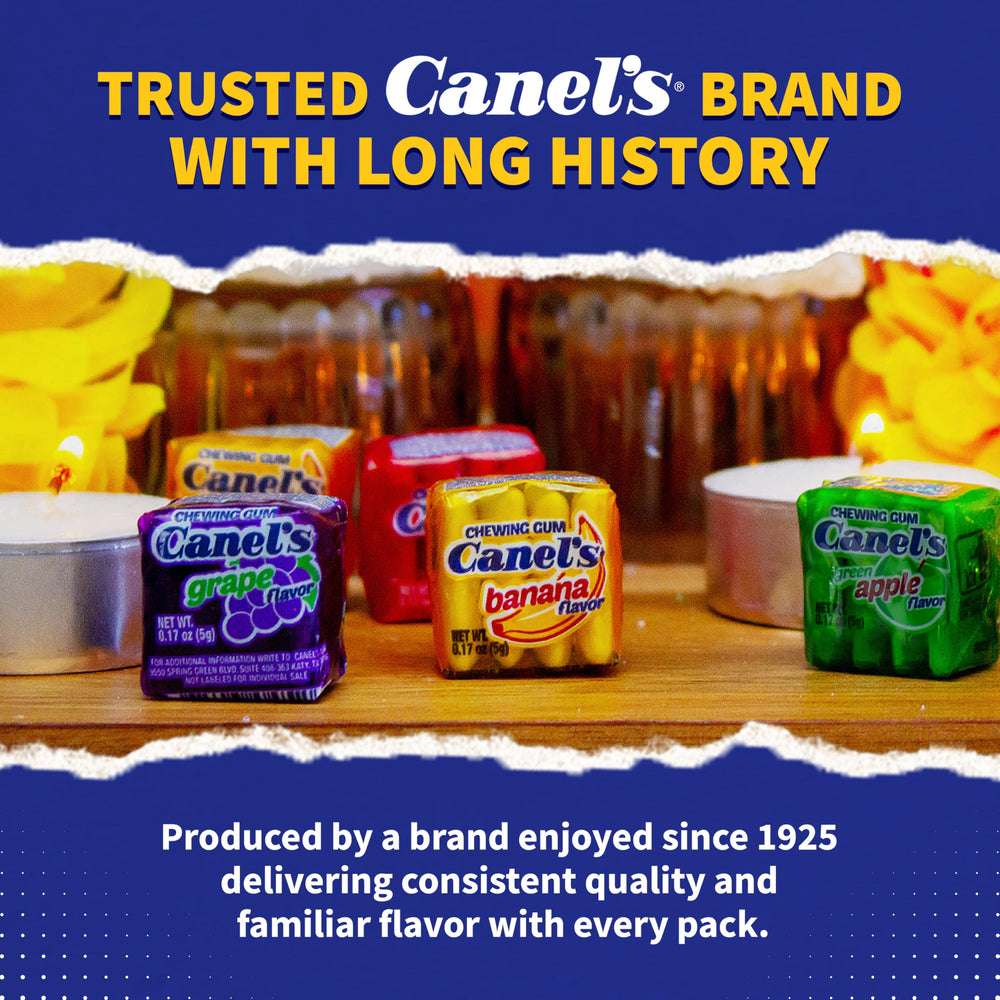 Canel's cellophane-wrapped packaging preserving gum freshness