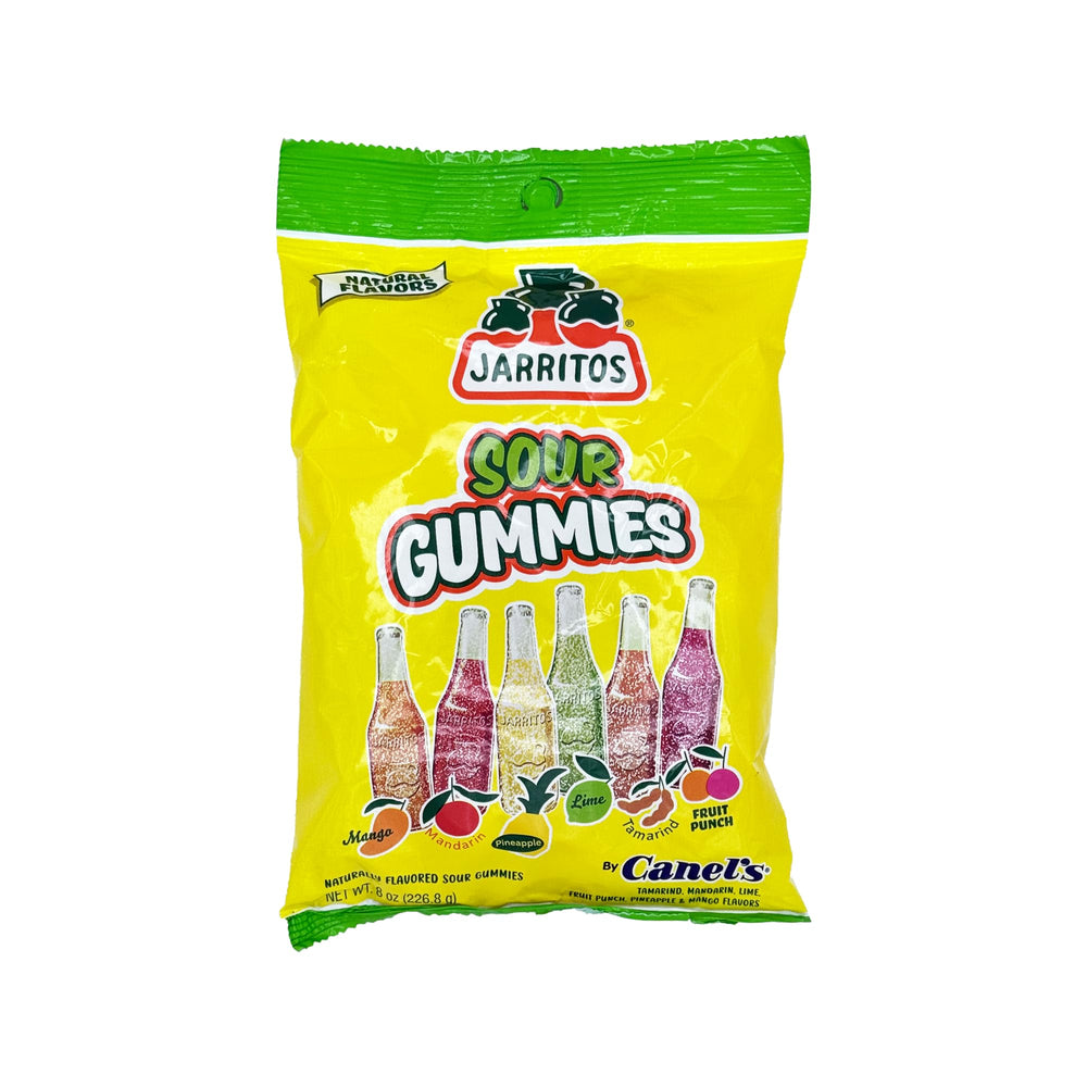 Canel's Jarritos Gummies bottle-shaped tamarind flavor, tangy bite, great for sharing.