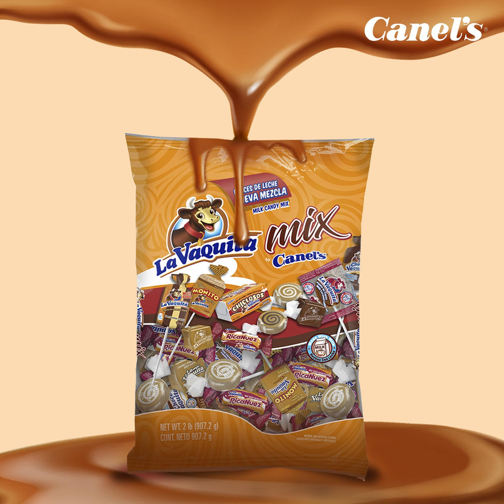 Canel's La Vaquita pecan chocolate candy close-up with nutty notes.