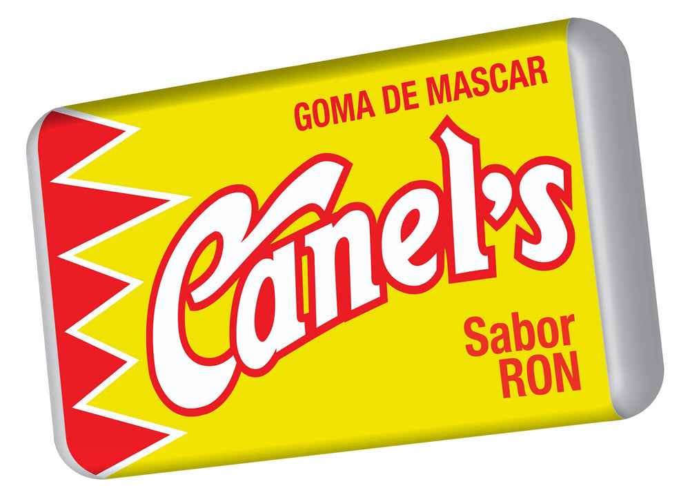 Canel's Miniatura gum kid-friendly pack on colorful background