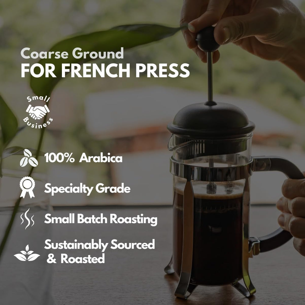 Canopy Point Honduras Dark Roast coarse-ground ideal for bold espresso and French press