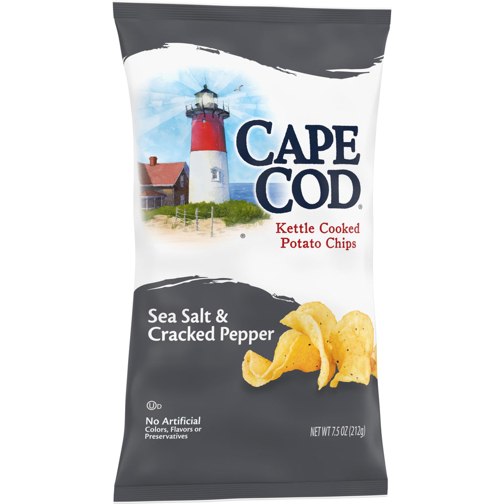 Cape Cod sea salt and pepper chips with serving idea for dipping