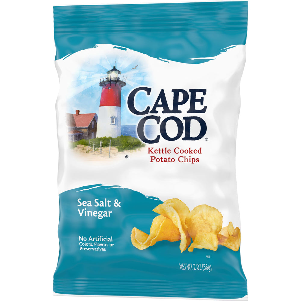 Cape Cod chip texture variances convey hand-crafted feel and kettle crunch