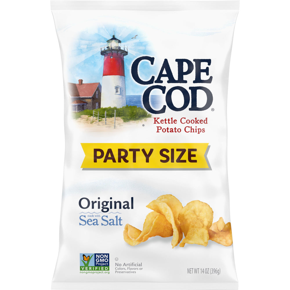 Cape Cod Original Kettle Chips batch-process cooking delivers bold potato flavor