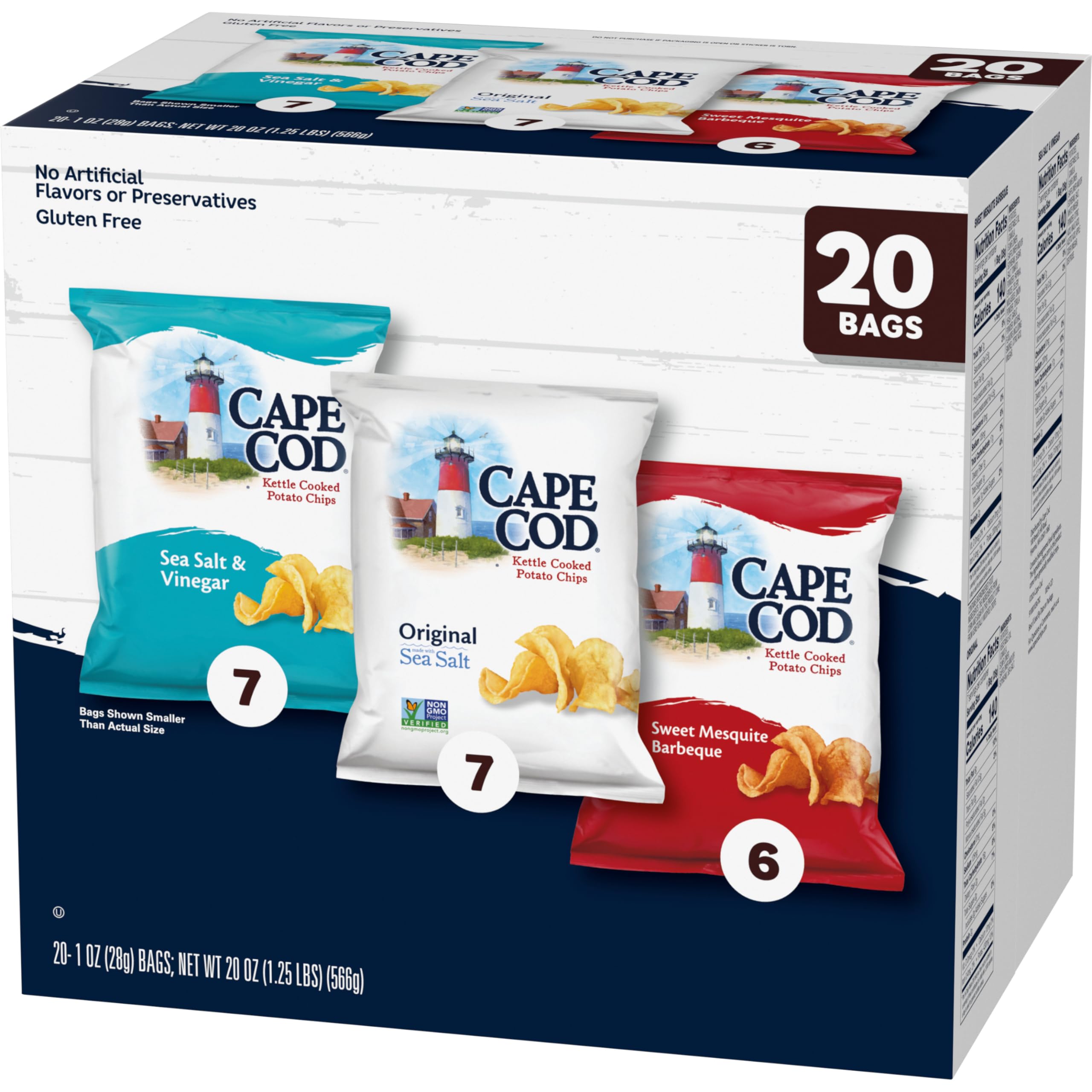 Cape Cod snack assortment is perfect for lunchboxes and picnics.