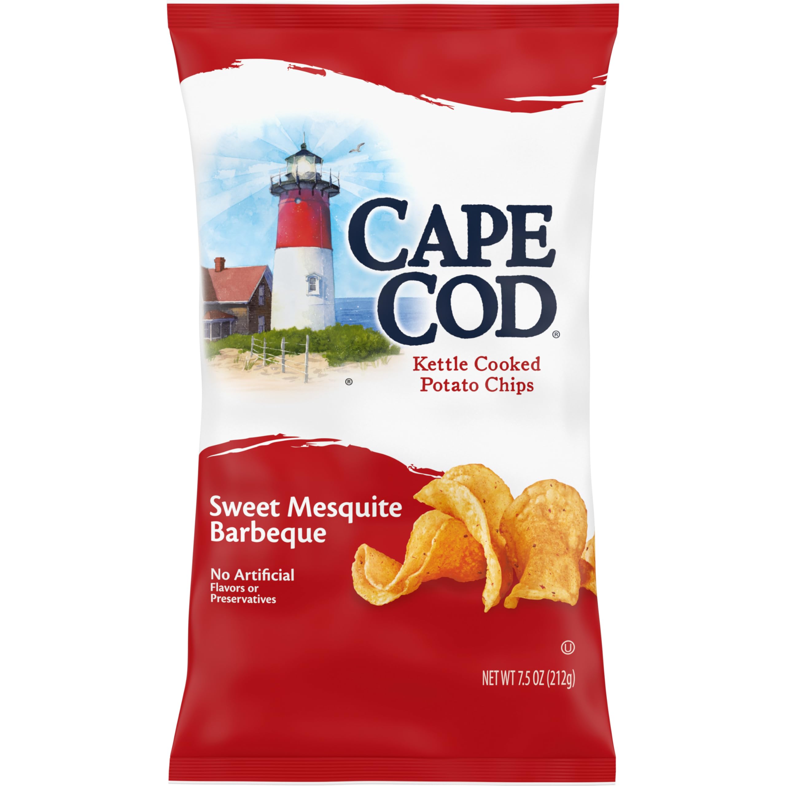 Cape Cod Sweet Mesquite Barbeque bag front showing bold branding and flavor promise.