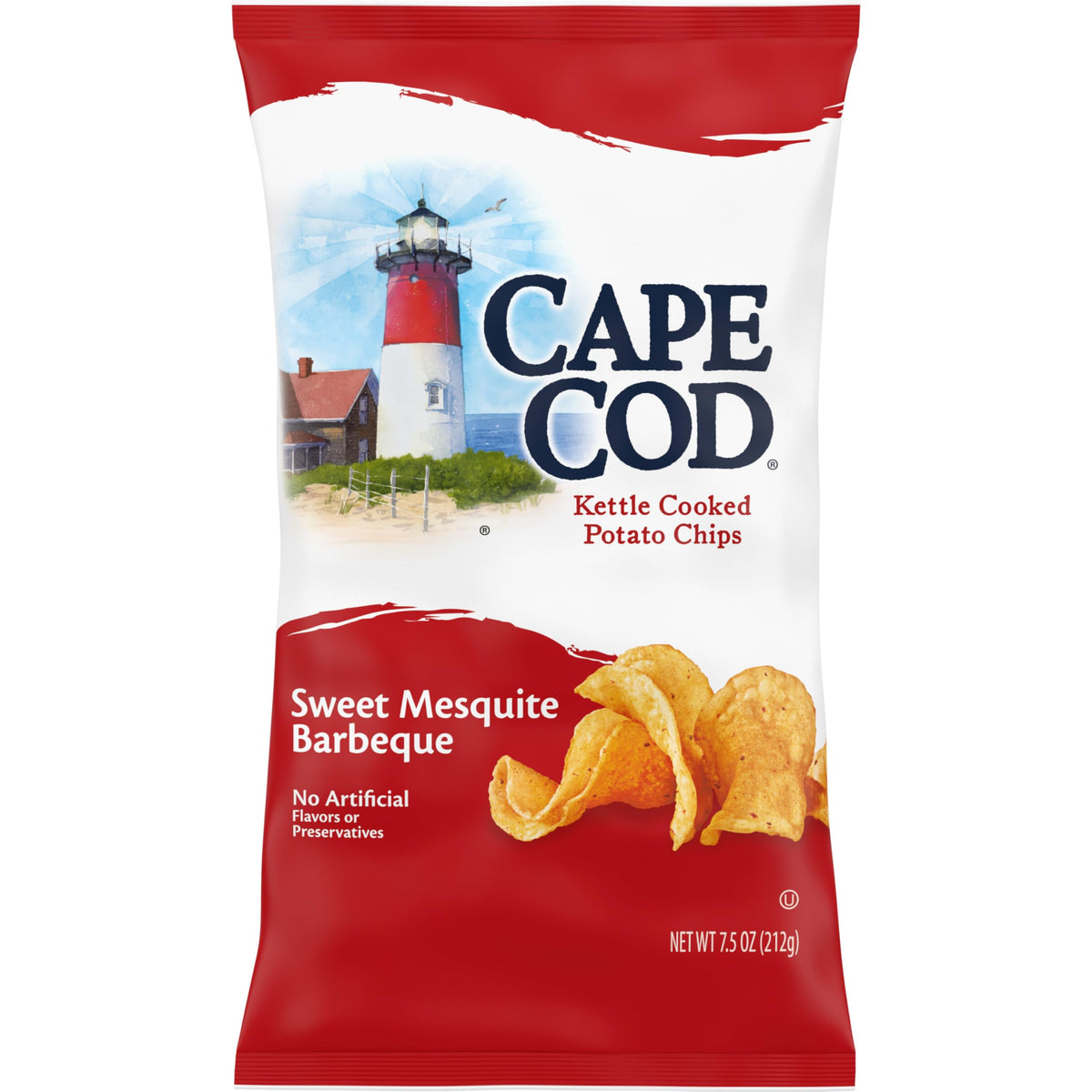 Cape Cod Sweet Mesquite Barbeque bag front showing bold branding and flavor promise.