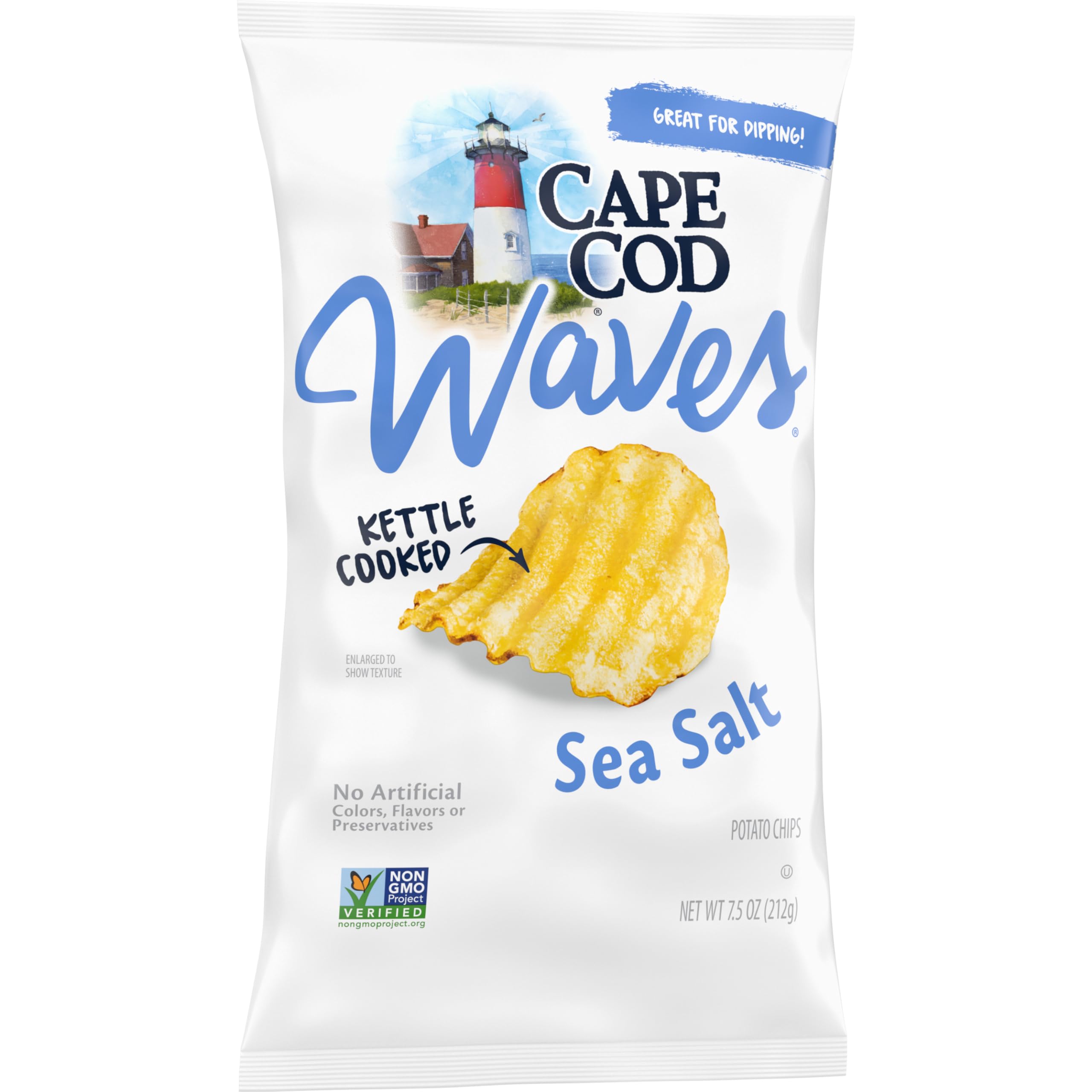 Cape Cod Waves ridged chips at a picnic setup offering crunch.