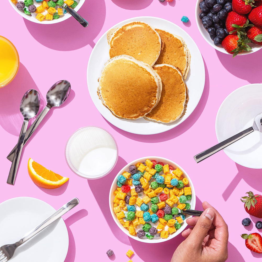 Cap'n Crunch Crunch Berries four-pack display for convenient family breakfasts