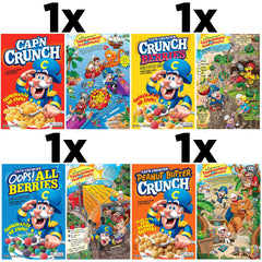 Cap'n Crunch Oops All Berries bowl showcasing berry-filled crunch.