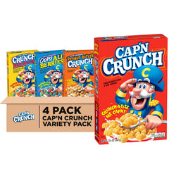 Cap'n Crunch Original cereal in a bowl with golden crunch, perfect for a quick breakfast.