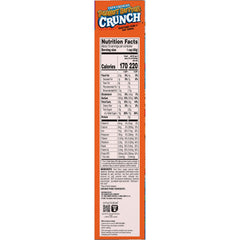 Cap'n Crunch Peanut Butter Crunch packaging highlights family-size box for sharing.