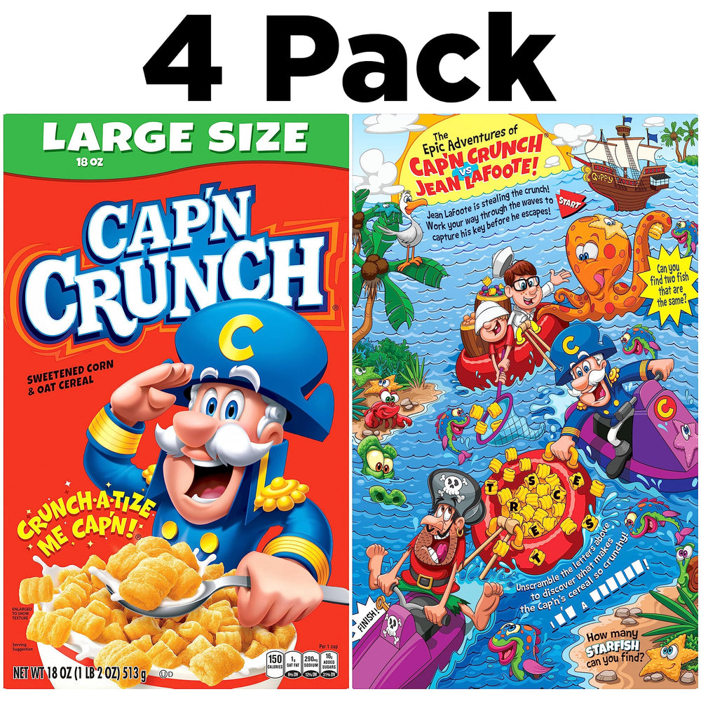 Cap'n Crunch serving bowl with milk showcases a simple snack ritual.