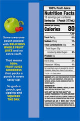 Capri Sun Apple Juice box demonstrates a 10-pack convenience for families