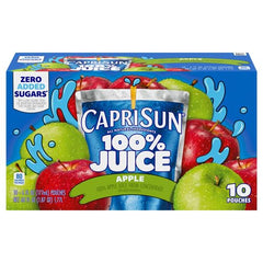 Capri Sun Apple Juice pouch showing real fruit taste for lunch