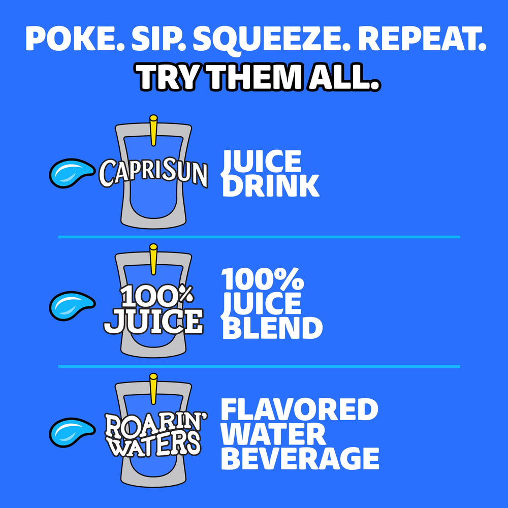 Capri Sun Fruit Punch packaging and vibrant graphics
