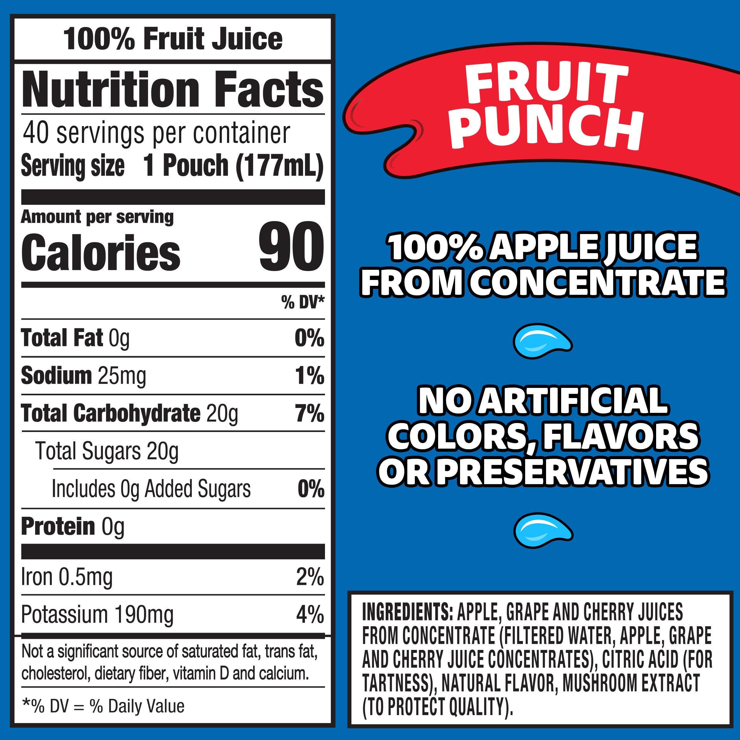 Capri Sun fruit punch pouch in a child's hand for on-the-go hydration