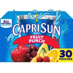Capri Sun Fruit Punch pouch ready for lunchbox on the go