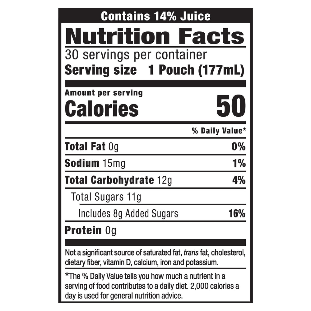 Capri Sun Pacific Cooler pineapple-cherry-apple-grape pouch, refreshing fruit blend for kids.