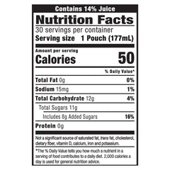 Capri Sun Pacific Cooler pineapple-cherry-apple-grape pouch, refreshing fruit blend for kids.