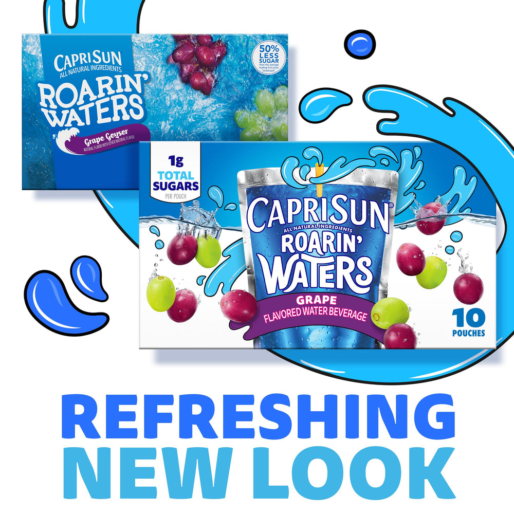 Capri Sun Roarin' Waters grape box set for bulk hydration